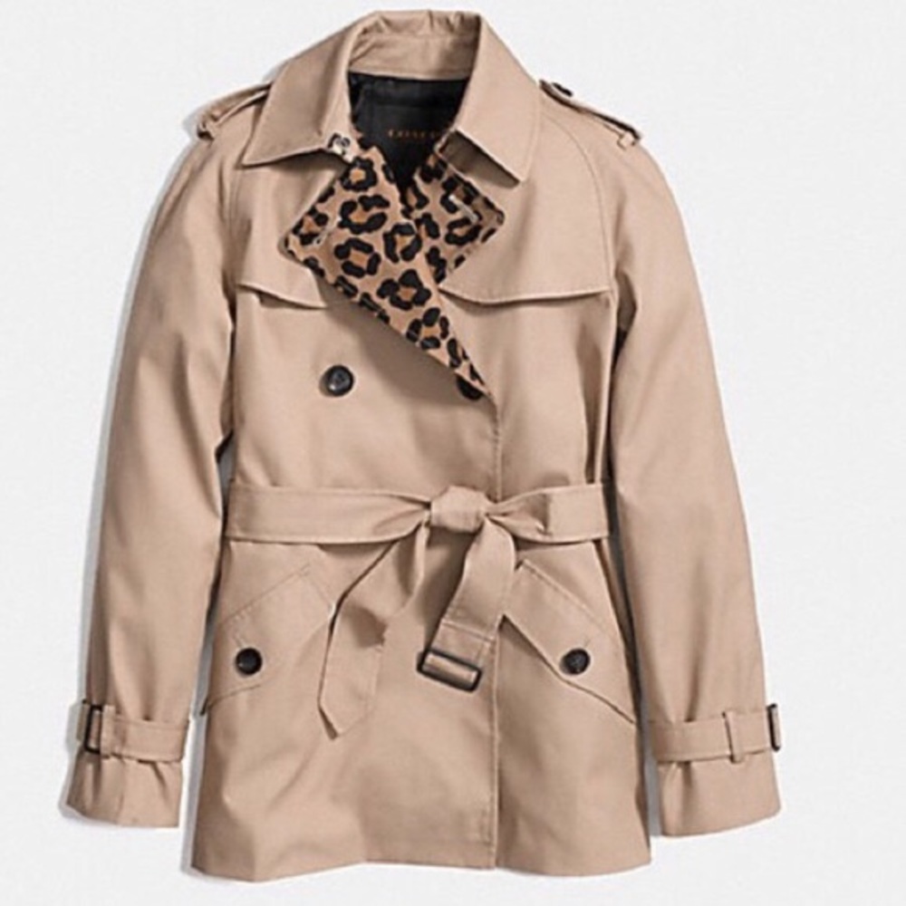 Coach Ocelot Short Trench 🕵🏻‍♀️
